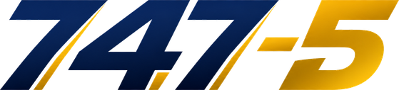 747-5 official gaming platform logo